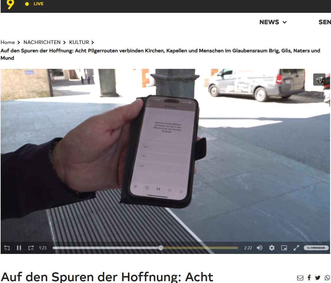 Screenshot aus dem Bericht von Canal 9