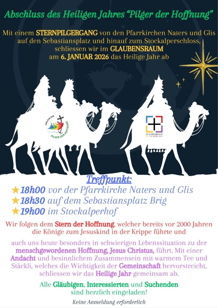 Flyer-Programm Abschluss Hl. Jahr am 6. Januar 2026